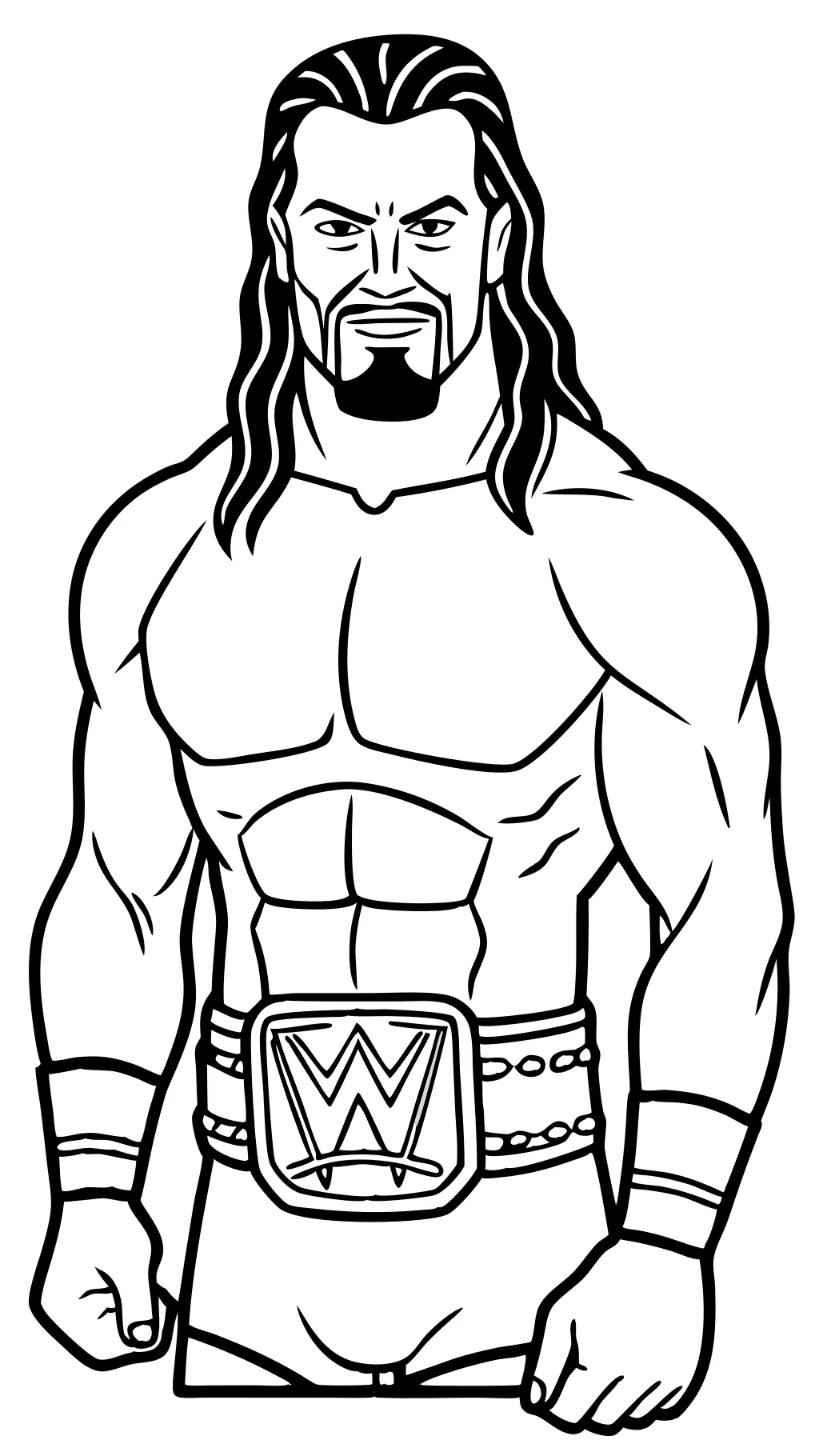 páginas para colorear de la WWE imprimibles